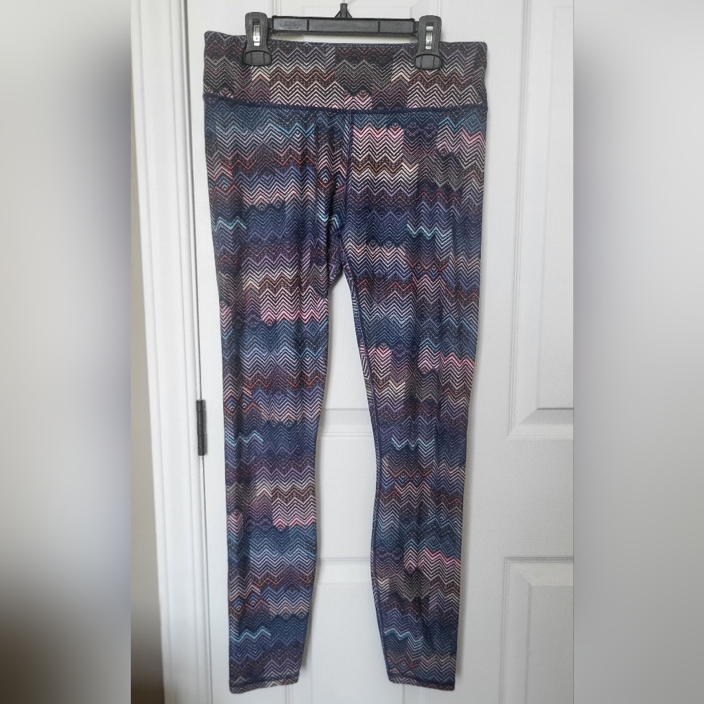 Fabletics Blue and Pink Patterned Leggings